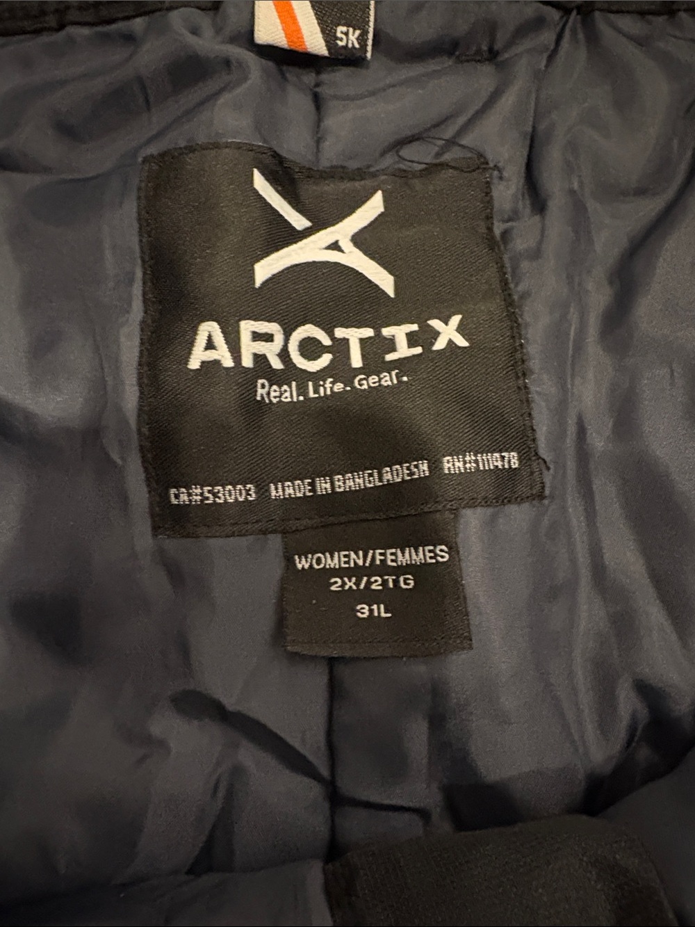 Womens Black Insulated Snow Pants - Picture 3 of 3